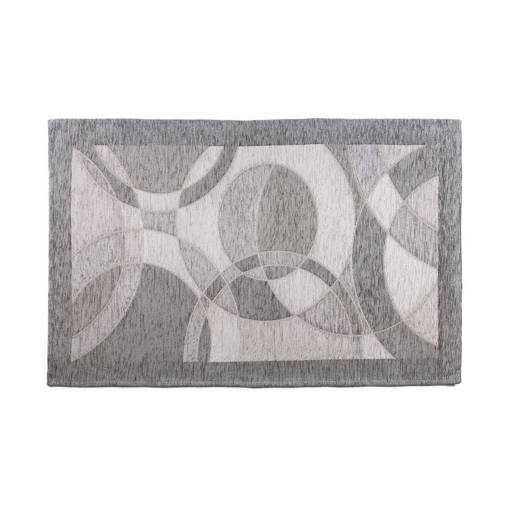 Tappeto Cerchi 65*115 Grigio