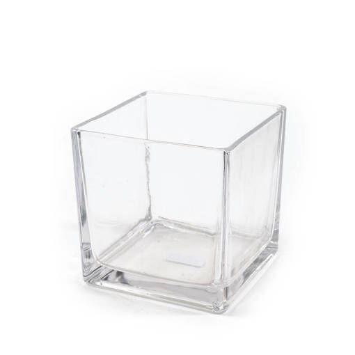 Mercury  Portacandela Cubo In Vetro 11.5X11.5Xh.11.5Cm