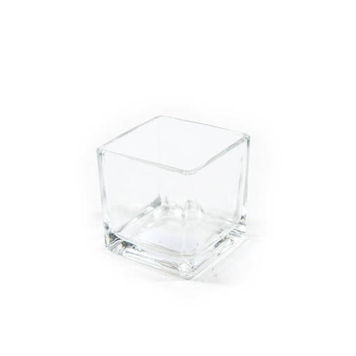 Mercury  Portacandela Cubo In Vetro 6X6Xh.6Cm