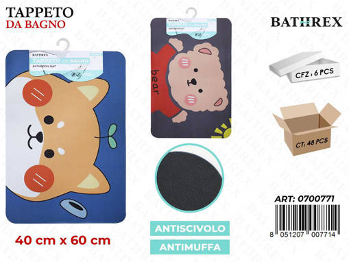 Bathrex Tappeto Antiscivolo Memory 40*60Cm N71