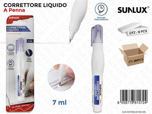 Sunlux - Bl. Correttore Liquido A Penna 7Ml /Pz Da 12** 7881572