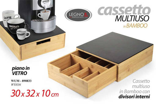 WUM/SCATOLA TE BAMBOO 32*30CM WYH36