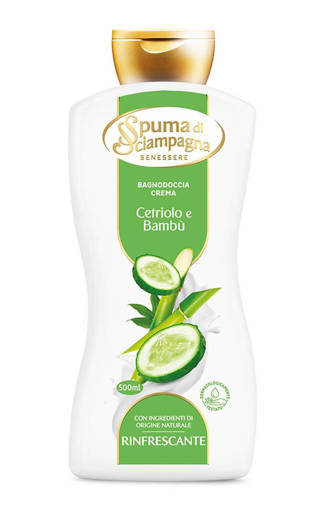 Spuma Di Sciampagna Bagnodoccia Crema 500 ml Cetriolo e Bambu