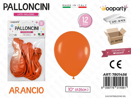 Wooparty PALLONCINI ARANCIONI 10PZ
