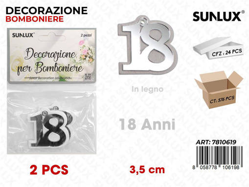 DECORAZIONE PER BOMBONIERE 18 ARGENTO