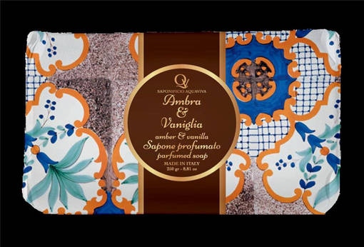 Aquaviva Saponetta Sapone Ambra E Vaniglia 250G