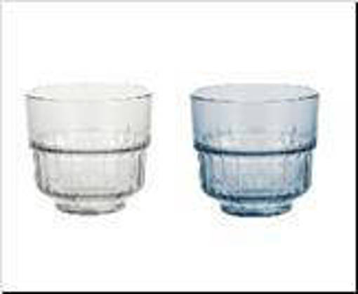 Galileo Vertical Set 2 Bicchieri 340Ml Trasp + Blu