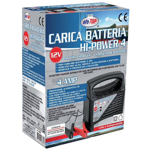 Ototop Carica Batterie 4 Amp.Hi-Power 4