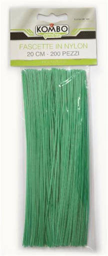 Kombo Fascette Giardino In Nylon (Polietilene E Acciaio), 20Cm,  200 Pezzi