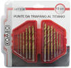 Kombo Punte Da Trapano Hss Rivestite In Titanio, Professionali,  13 Pz.