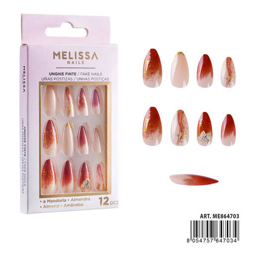 Melissa Unghie Finte Mandorla 12Pz
