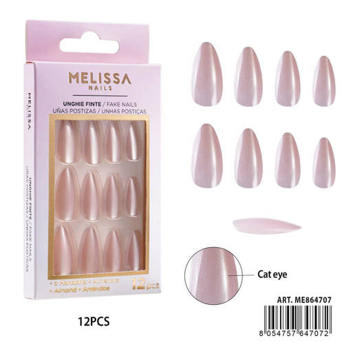 Melissa Unghie Finte Cat Eye 12Pz Mandorla