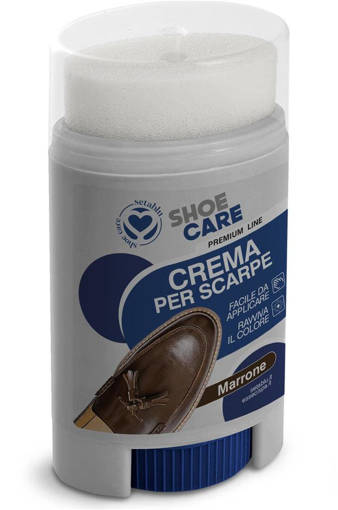 Seta Blu Crema Per Scarpe Twist&Shine 50Ml Marron