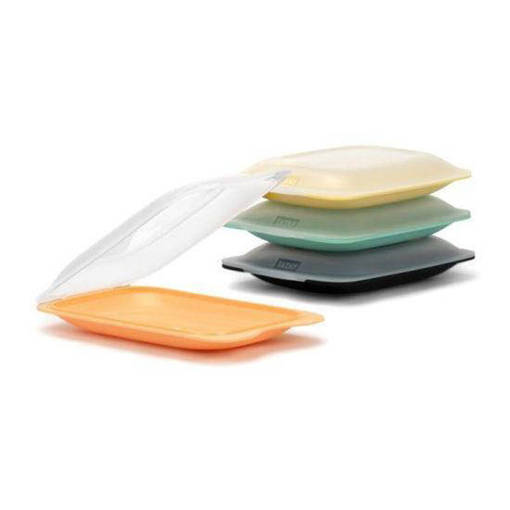 Tatay Porta Alimenti Fresh Mini Menta, Pesca, Giallo Pastello E Nero Srp (Mix 4 Colori: 3 Pz. Per Colore, Corpo In Pp E Coperchio In Pp Random, Libero Da Bpa, Misure Prodotto: L 12 X P 18 X H 3,1 Cm- Misure Expo: L 13 X P 39 X H 19,5) Novita' Luglio 2024