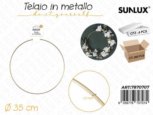 TELAIO TONDO ORO D35