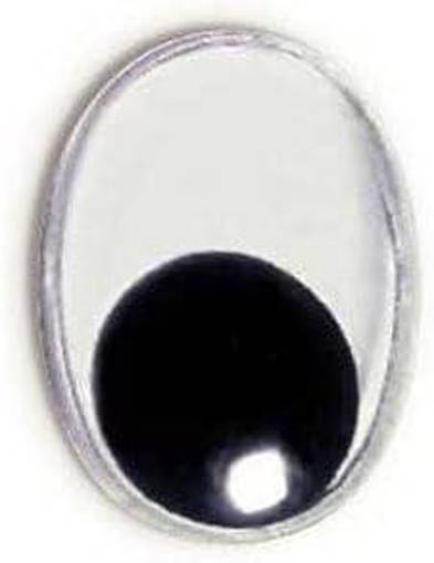 CWR - Occhi Mobili Adesivi Ovali Mm.7X9 - Conf.100 Pz. 08781