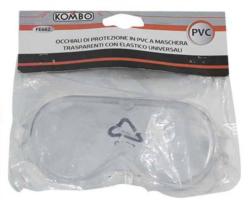 Kombo Occhiali Di Protezione A Mascherina In Pvc , Conformi  Alla Normativa:En397