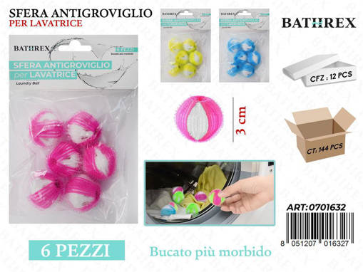 Bathrex Sfere Lavatrice Levapeli 3Cm