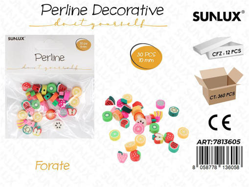 Sunlux Perline Dec. Forate 30Pcs 10Mm /Pz Da 12**