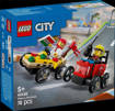 Lego City Great Vehicles 60458 Pack veicoli da corsa: pizzaiolo contro pompiere