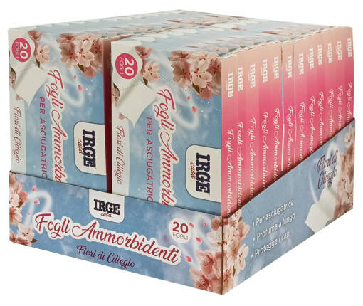 Irge Panno Ammorbidente Per Asciugatrice 20 Fogli Muschio Bianco