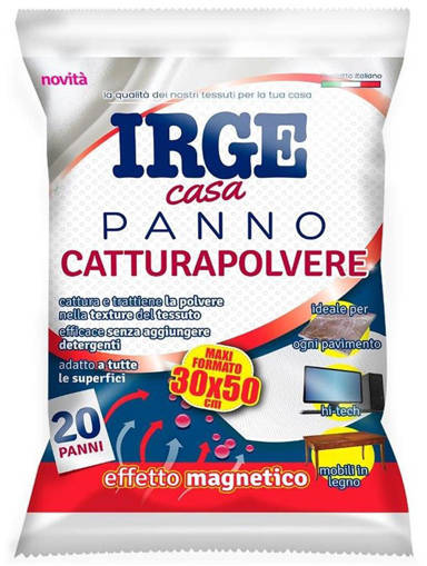 Irge Panno Catturapolvere Maxi Formato, 20 pezzi 30x50cm