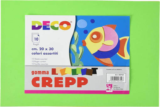 CWR - Gomma Crepp Cm.20X30 - Conf. 10 Fg.  - Col. Ass. 04754