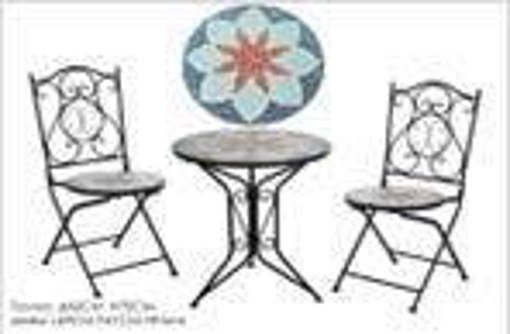 SET TAVOLO Ø60CM MOSAICO C/2 SEDIE