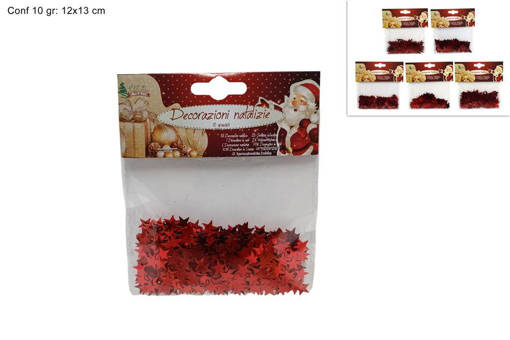Decorazione Confetti Nat. 10Gr 5Ass Rosso