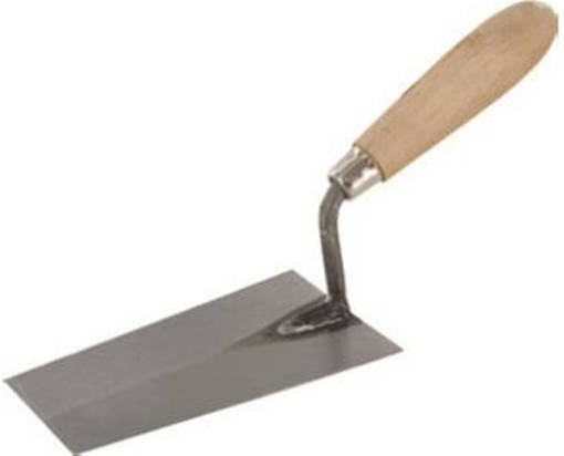 Kombo Cazzuola A Punta Quadra Da 200Mm , Manico In Legno  Spessore 1.2Mm