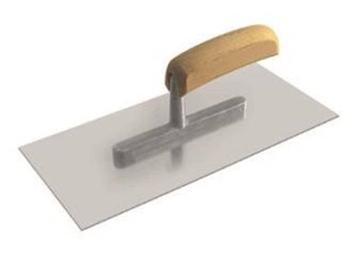 Kombo Frattazzo Liscio Per Stuccatori 280Mm X 130Mm, Lama  In Acciaio Lucidato E Manico In Legno Spessore 0,7 Mm