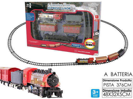 Treno Express Luxor C/3 Vag. B/O Suo.