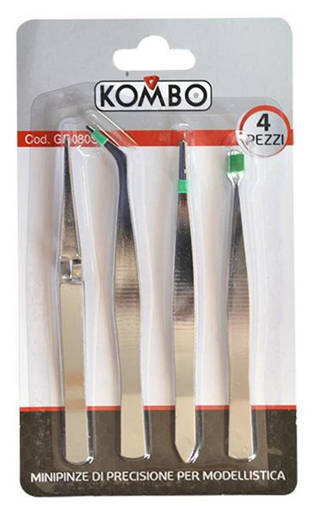 Kombo Set 4 Pz. Minipinze Di Precisione Per Modellistica