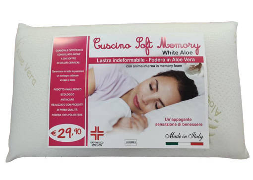 Guanciale SOFT MEMORY, h 13 cm, Cuscino Letto