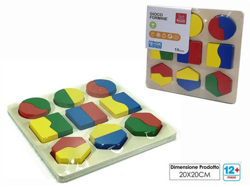 GT - Gioco Formine Legno 19 Pezzi 721200