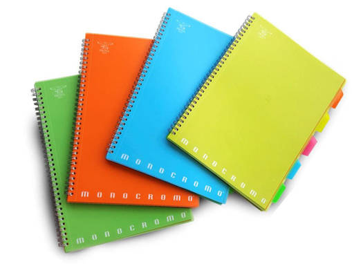 Pigna - Monocromo PPL Fluo - 0229157_5M Blocco con 5 Separatori Removibili 100+2 FF 80 GR