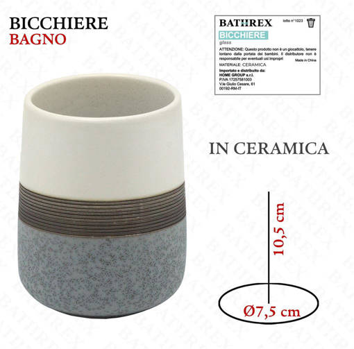 Bathrex Bicchiere Da Bagno In Ceramica