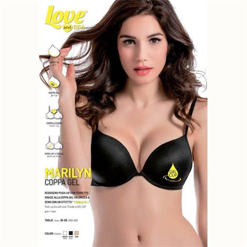 Love&Bra Marilyn  Reggiseno, Bianco, Taglia 4