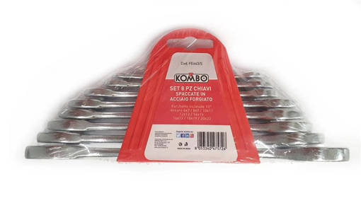 Kombo Set 8 Chiavi Spaccate Da 6X7 A 20X22 In Acciaio Forgiato