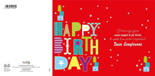 Marpimar - Buon Compleanno Con Doppia Rotella LOD53