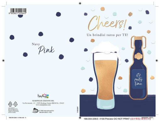 Marpimar - Compleanno Luxury Birra Foil Olografico TMSD09