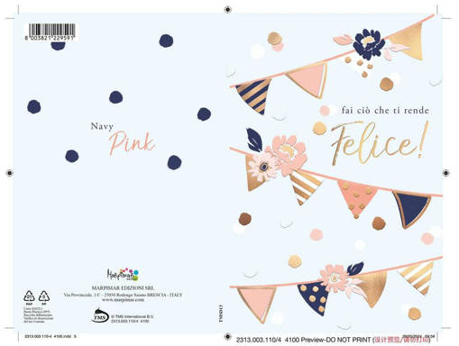 Marpimar - Tanti Auguri Luxury Bandierine Foil Oro TMSD13