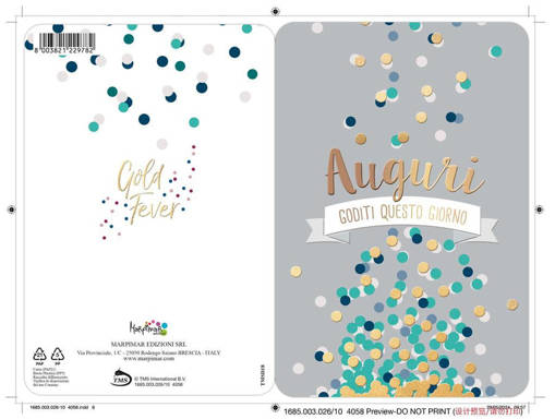 Marpimar - Tanti Auguri Luxury Foil Oro TMSD18