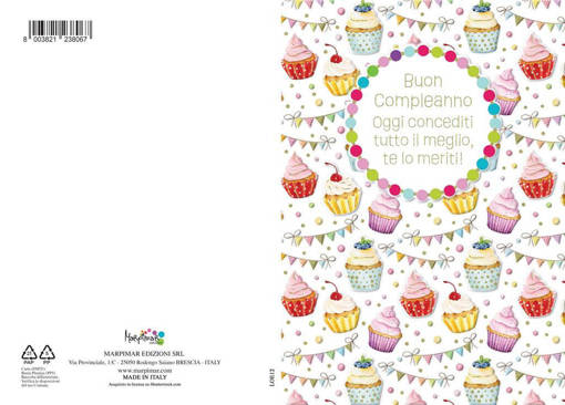 Marpimar - Compleanno Dolcetti Foil Oro E Rilievo LOE12