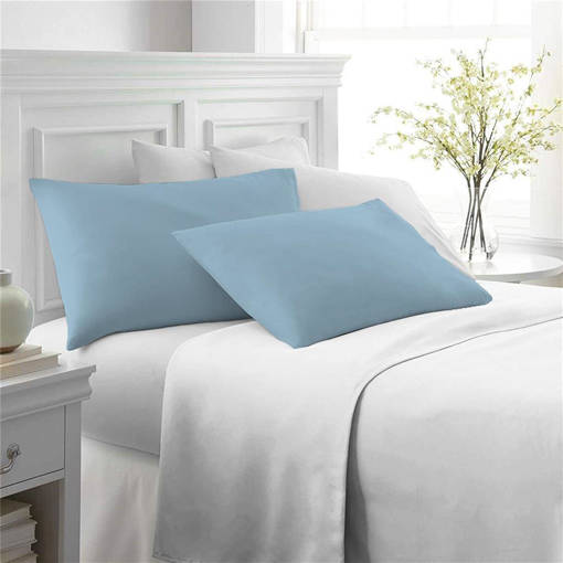 Zambetti Coppia Federe Cool Azzurro