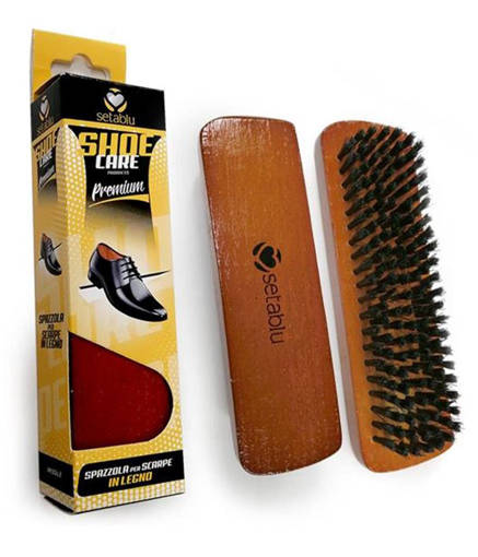 Setablu Spazzola Scarpe In Legno