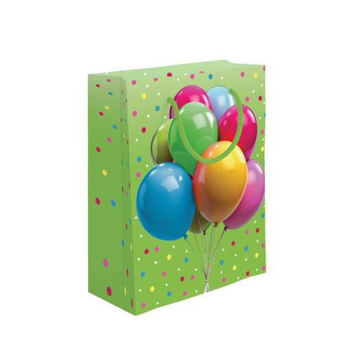 Marpimar - Shopper Palloncini Verdi Piccole PLE39