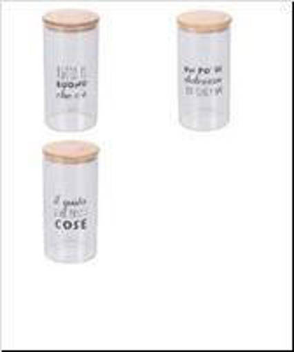 Galileo Motivy Barattolo Borosilicato/Bambu 1,5L 3Ass