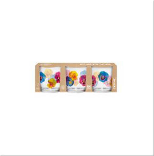 Cerve Bicchiere Acqua Linda 3Pz Pop Flower Cc220