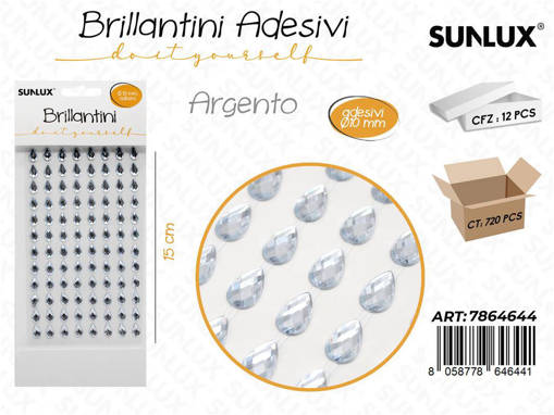 Sunlux Brillantini Adv Arg. 10Mm* 15Cm /Pz Da 12**